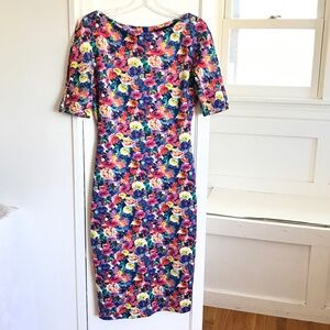 ZARA Floral Bodycon Dress Women’s Size Medium